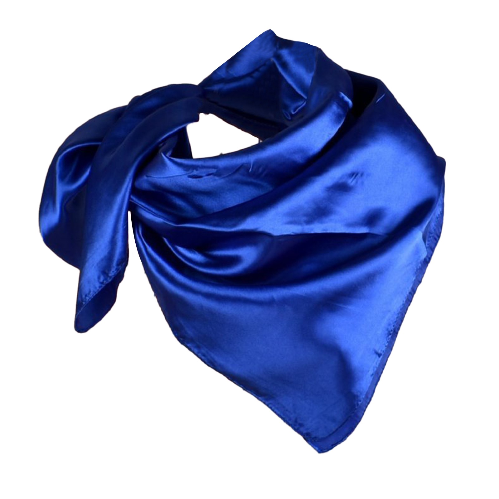 Women Fashion Solid Satin Square Head Scarf Lightweight Neck Scarves Hair Bandana Neckerchief Sweatband Youth Sequin Sweatband