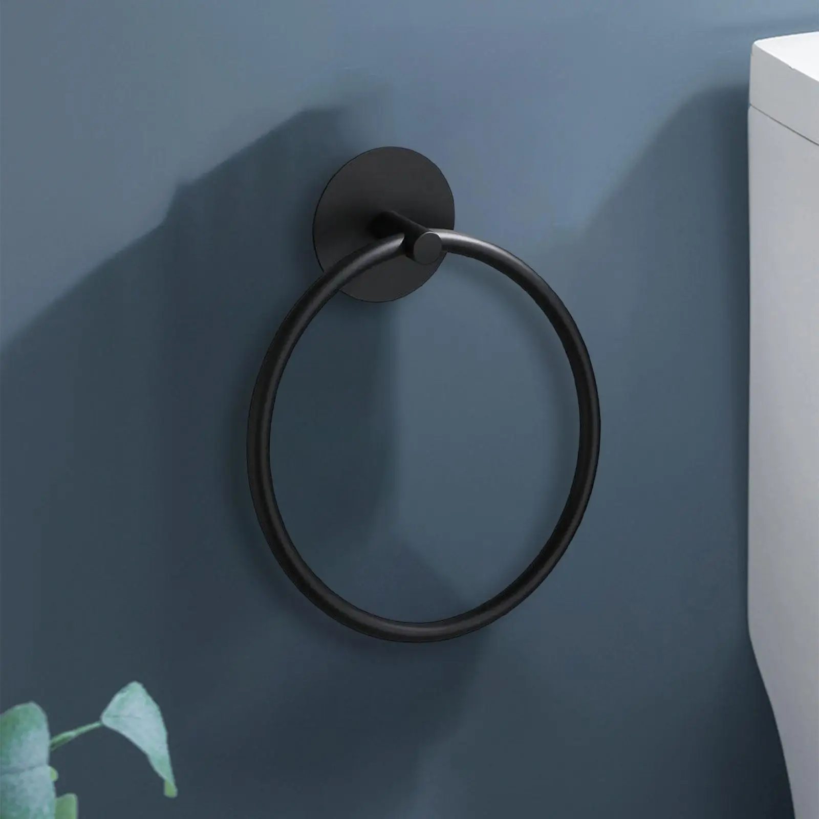 Simple Towel Ring Towel Holder Wall Mounted Stainless Steel Rack Hanger Storage Bath Round Circle for Hotel Kitchen Accessories