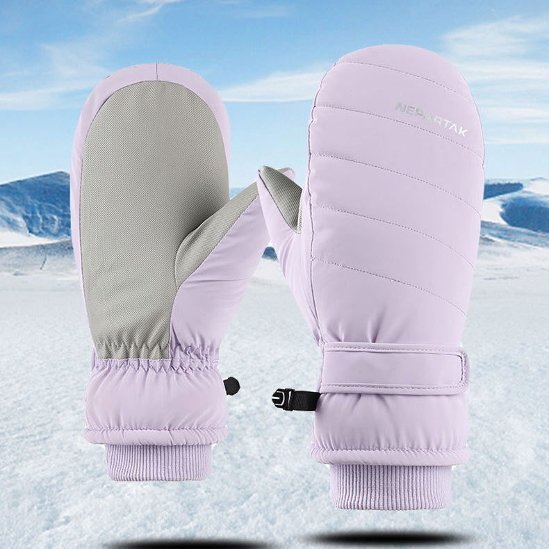 Vinter Kvinder Skiløb Snowboard Kan Touch Screen Vandtæt Ski Vante Termisk Fleece Sne Handsker Snescooter vanter_voghion.com
