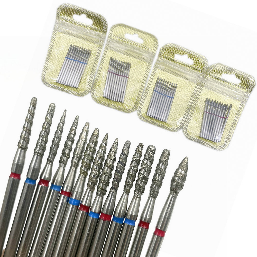 Best of 10Pcs Flame Nail Drill Bits Diamond Cutters For Manicure Cuticle Clean Burr Diamond Mill Nails Accessories Tool Reviews & Tips