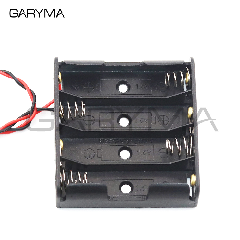 1,5 V ~ 15V Schwarz Kunststoff Lagerung Box AA Batterie Halter Batterie Clip Fall mit DIY Draht Führt 1x 2x 3x 4x 5x 6x 8x 10x Slot – Detail 5