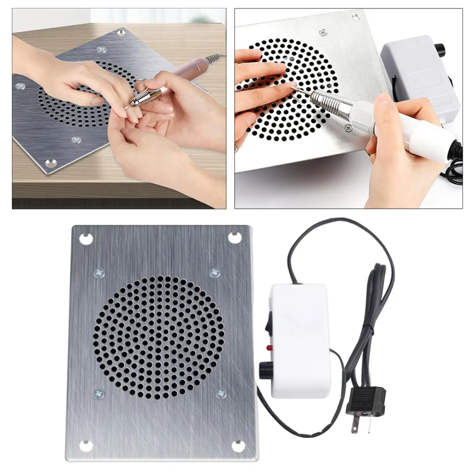 Nail Dust Collector Manicure Tools Electric Dust Suction Machine for Nail Polishing Acrylic Gel 110V US Professional Low Noise