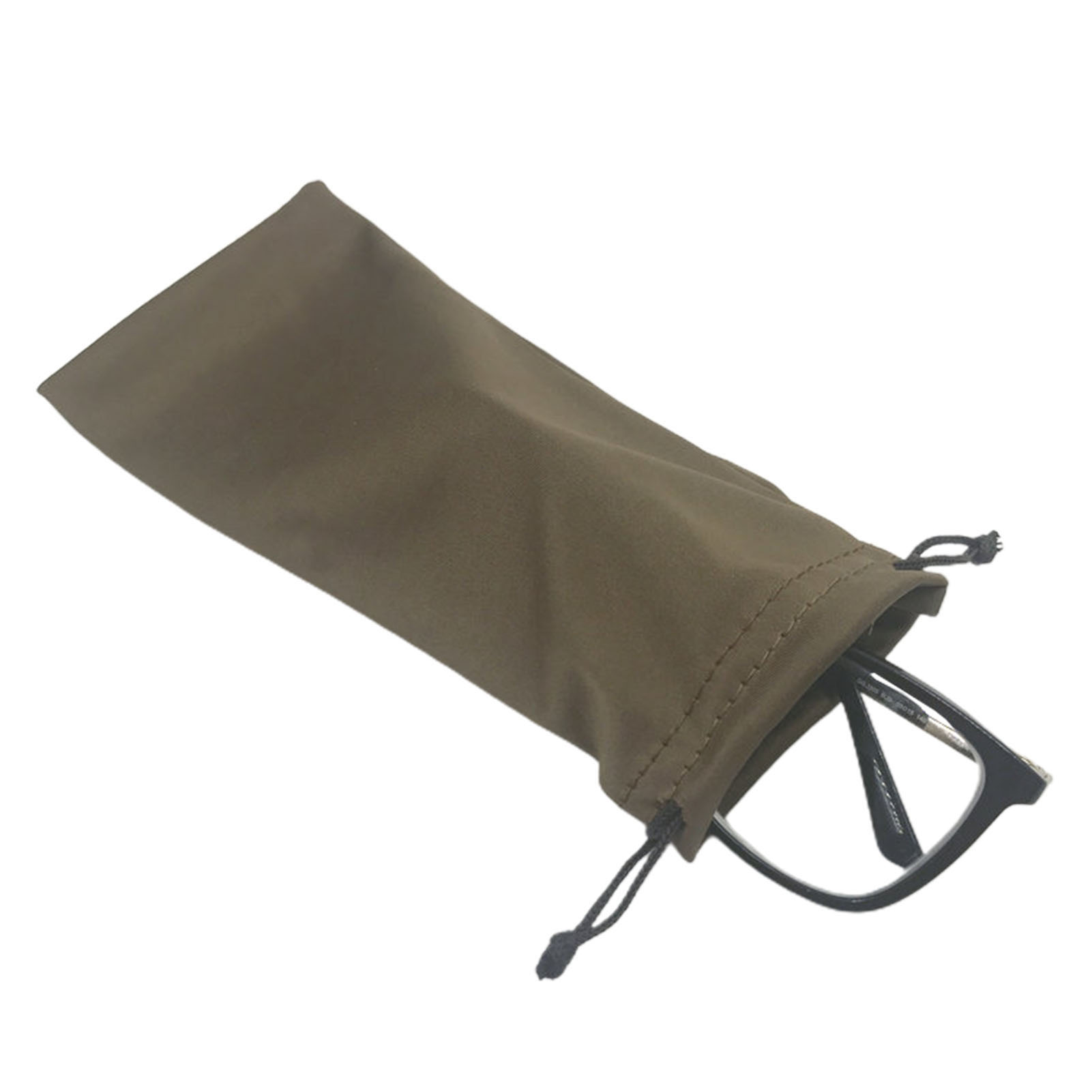 Mikrofaser Gläser Organizer Kordelzug Verschluss Weichen Brillen Beutel Einfarbig Vertikale Gläser Fall 9*18cm Elastische Stoff FS99 – Detail 7