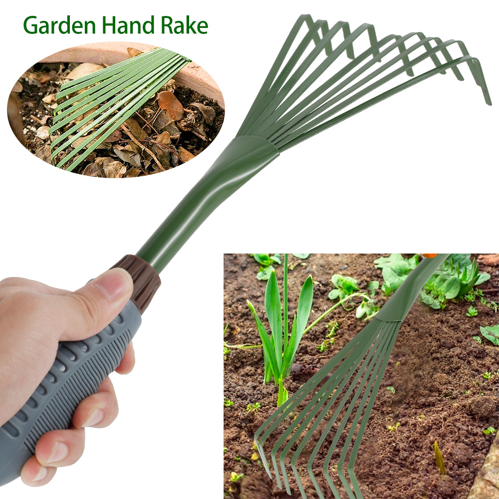 Râteau De Jardin Télescopique MEETOZ (jusqu'à 180 Cm) - Largeur Réglable 17-63 Cm, Pour Feuilles, Gazon, Pelouse & Jardinage