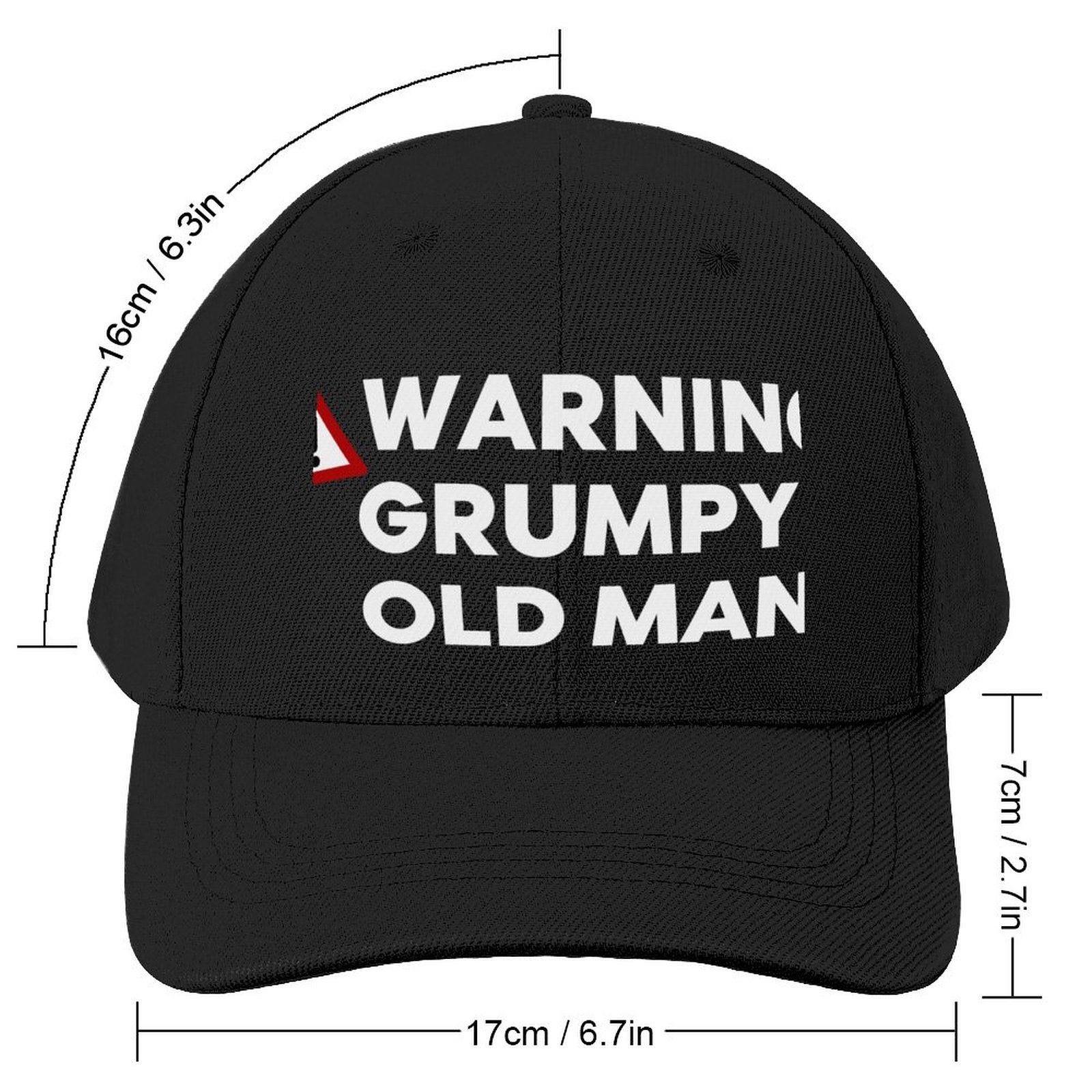 Предупреждение Grumpy Old Man. Смешной старик говорит. Отлично подходит для  сердитых пап. Белая бейсболка аниме женская шапка для мужчин | AliExpress