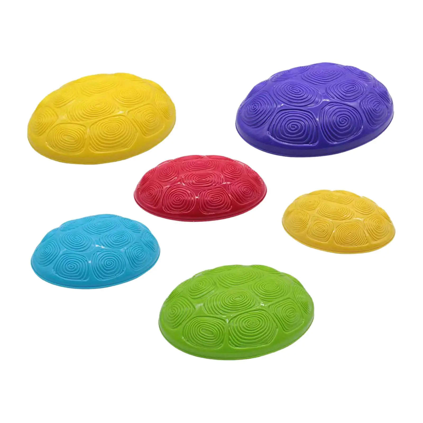 6x Balance Stepping stone Play Equipment Gross Motor Development Crossing River stone Turtle jump stone for Indoor Family