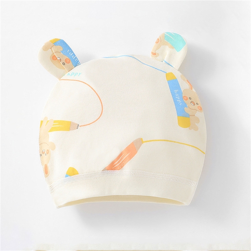 Nette Frühling Infant Krankenhaus Beanie Neugeborenen Baby Mädchen Baumwolle Hut Tolddler Junge Weiche Single-Schicht Hut Hut – Detail 10