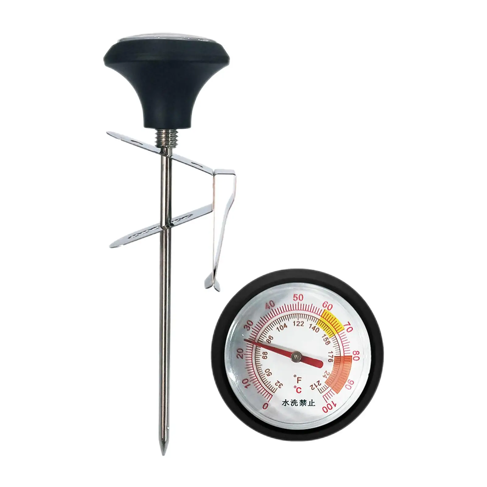 Kitchen Food Probe Thermometer Meat Cooking Dial Thermometer for Oven BBQ