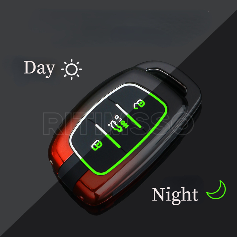 Nuova custodia per chiave a distanza per auto in lega Shell per Hyundai Tucson Sonata Santa Fe Elantra Accent Solaris Verna ix25 ix35 i20 i30 i40 - Saa41414e4cd14f179a30b4f2bec13095S