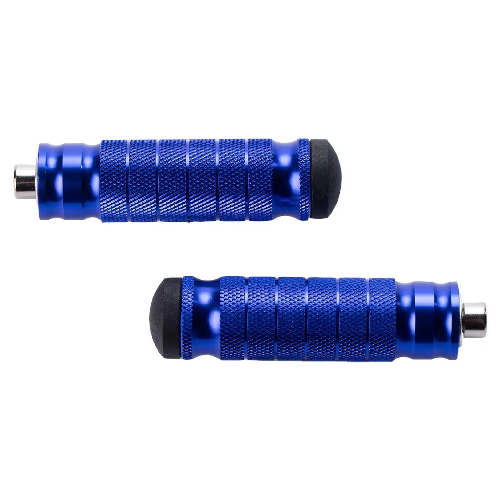 2Pcs Motorcycle Rear Footrests 8mm Bolts Anti Skid Easy Installation Universal Aluminum Accessories Replacement Parts Foot Peg