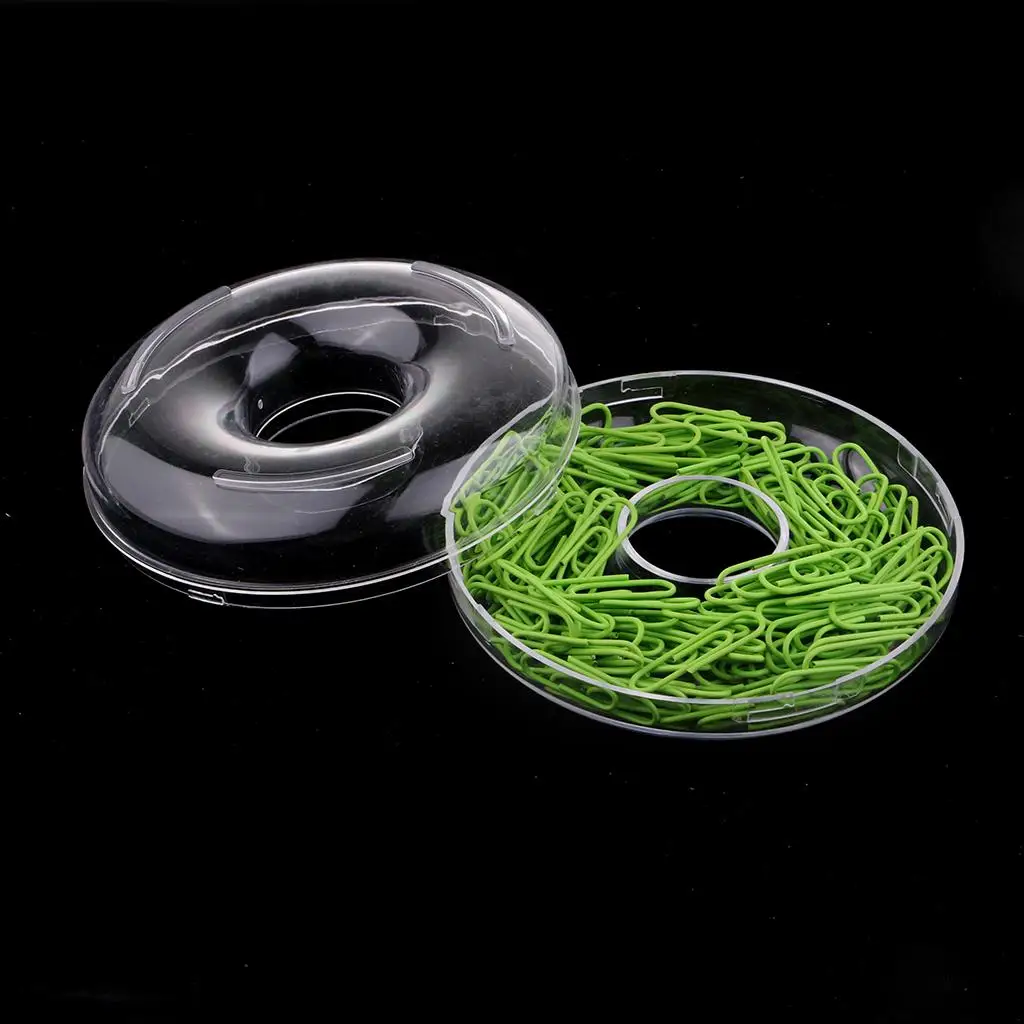 150Pcs Green Cute Paper Clips Office  Use Practical Tool Paper Markers