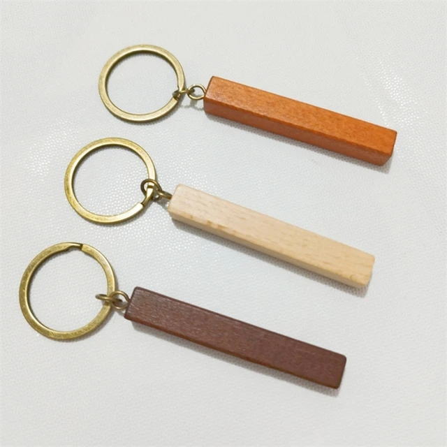 Blank Wood Key Chain Wood Keychain Key Rings Key Tags Wood