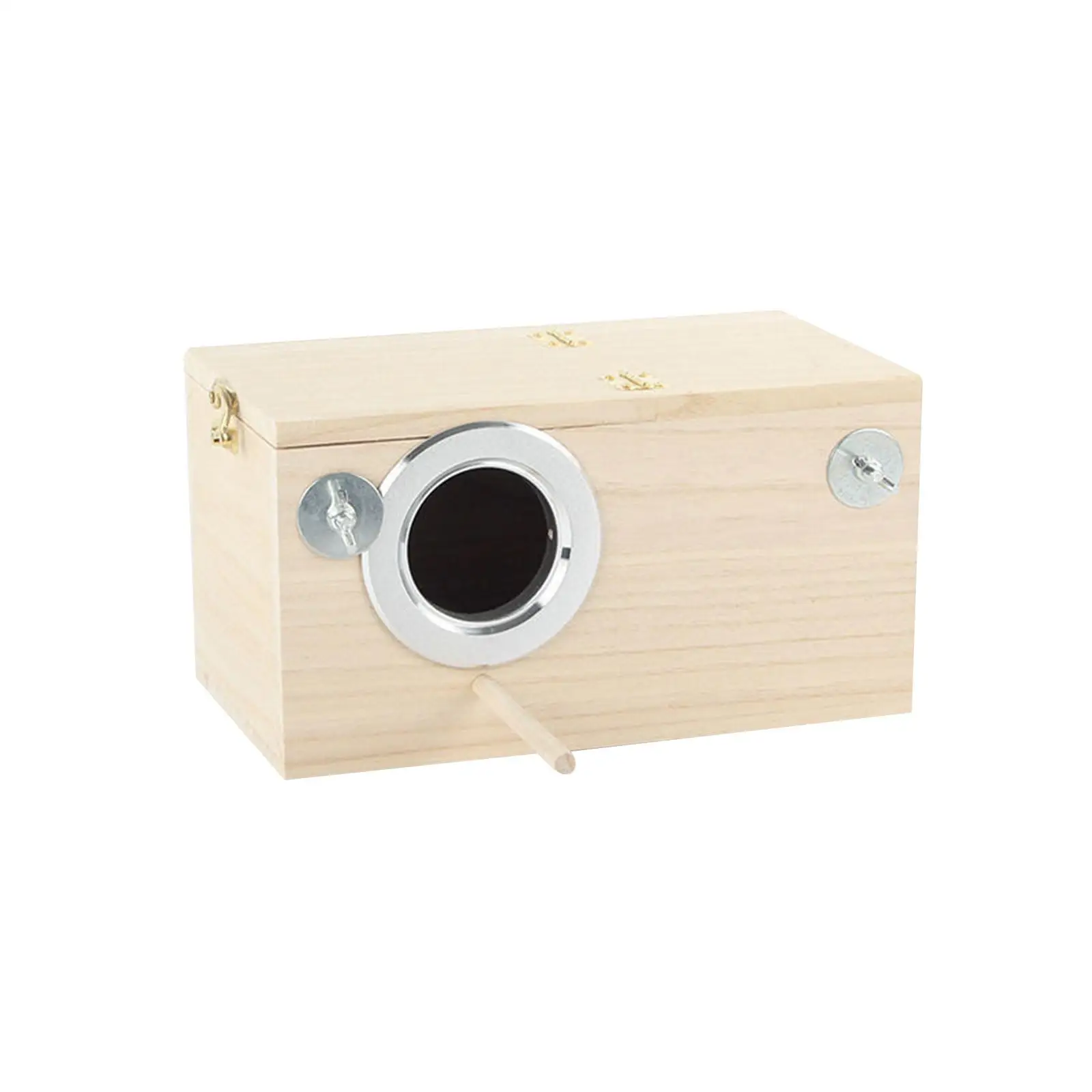 Wood Parrot Nest Birds Breeding Box Parrot Hatching House Smooth Surface