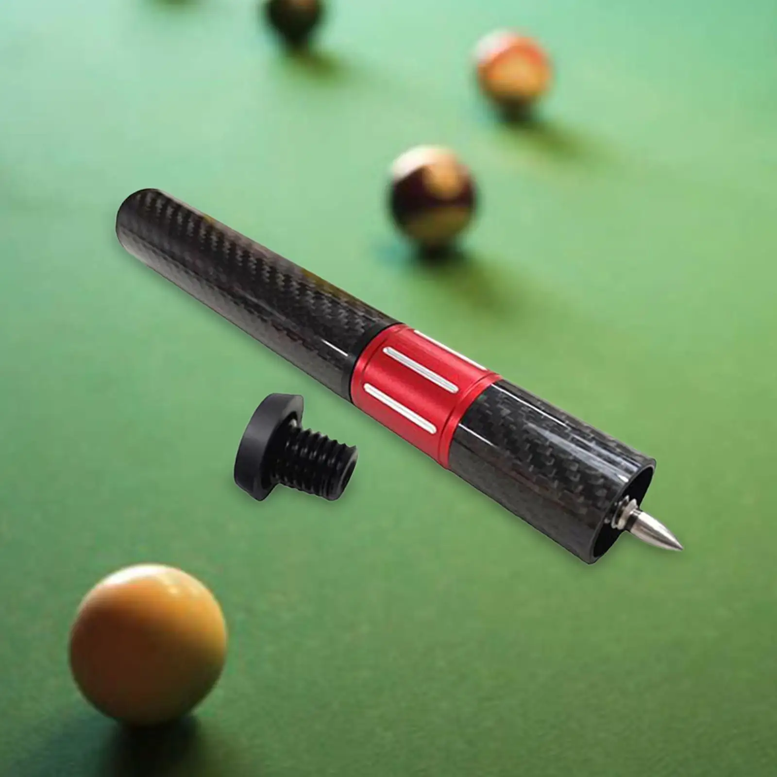 Billiards Pool Cue Extension Cue End Extended with End Cap Snooker Cue for Billiard Cues