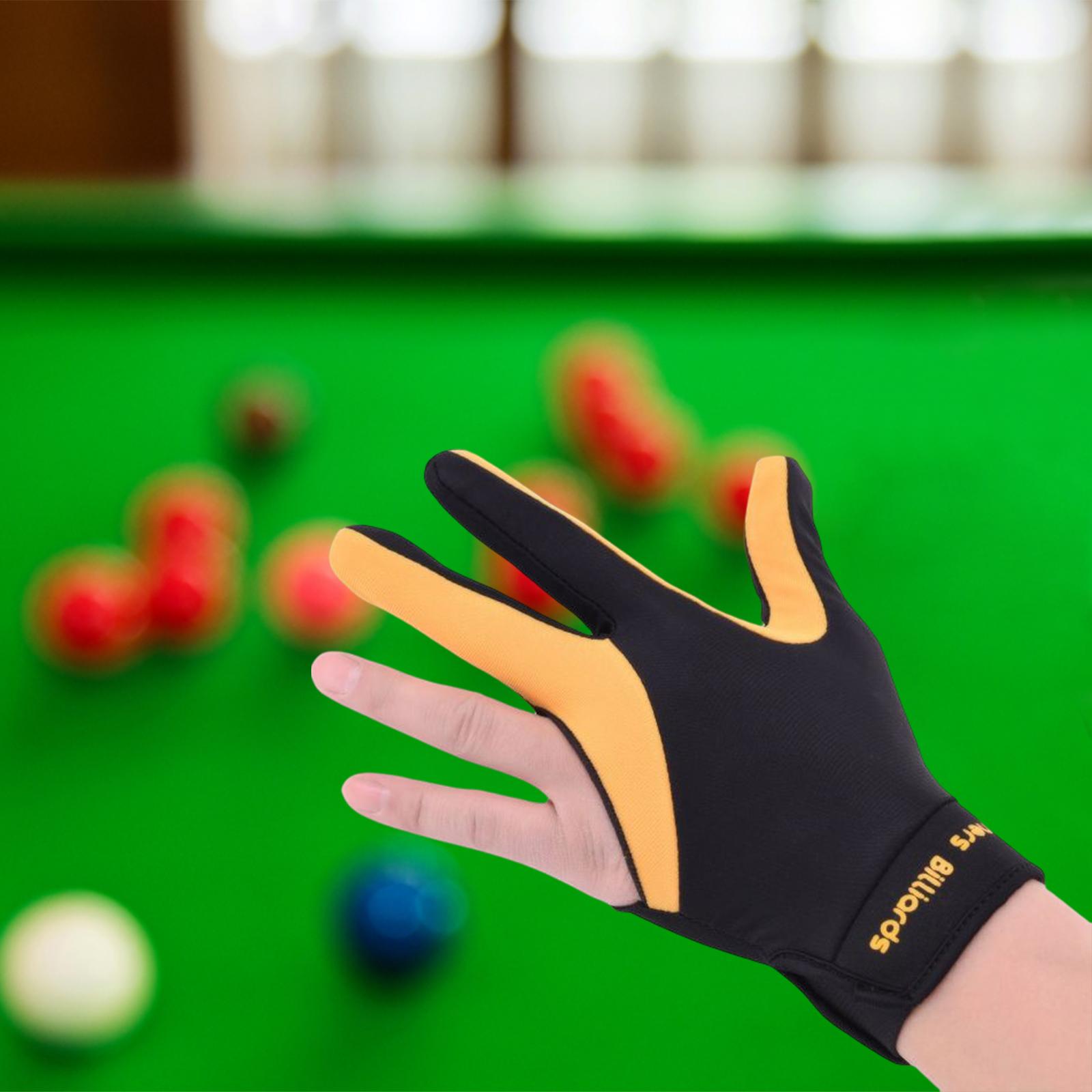 Left Bridge Hand Snooker Billiard Glove Elastic with Anti Skid Pad Quick Dry Unisex Adults Billiard Glove Handwear Universal