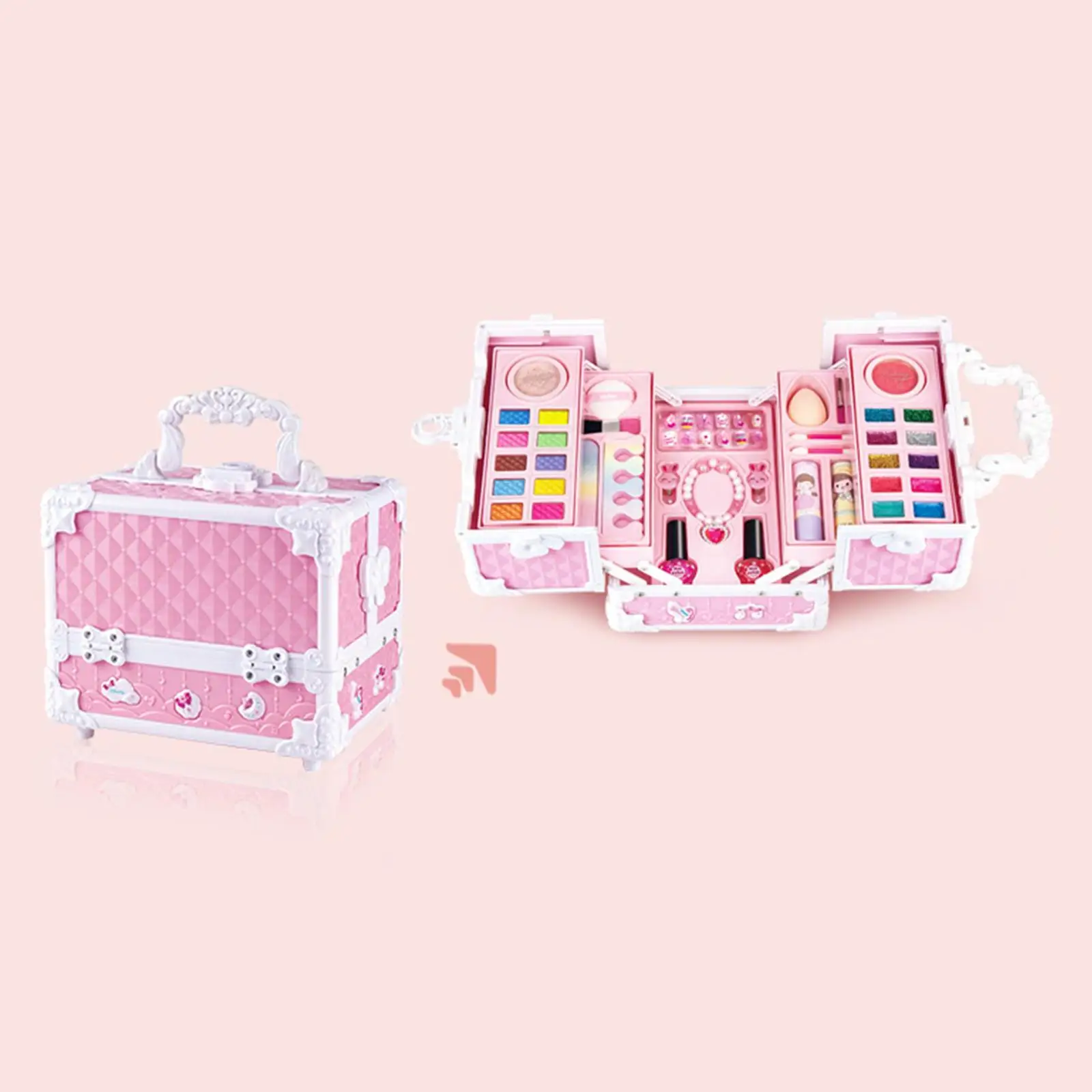 Makeup Toy Kits Pretend Cosmetic Makeup Accessories Role Playing Pretend Makeup Kits for Kids Girls Children Toddlers Halloween