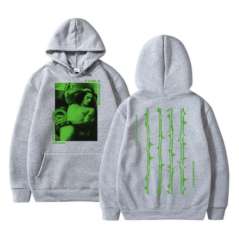 Typ O Negative Kunst Ästhetische Hoodie Männliche Mode Hohe Qualität Hoodies männer Retro Streetwear Männer Frauen Vintage Rock Sweatshirt – Detail 4