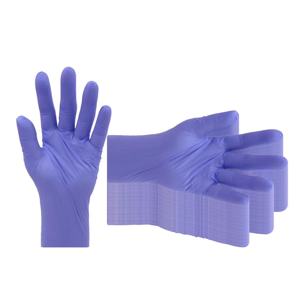 100pcs Disposable Gloves Latex-Free Powder-Free Glove for Mechanics, Automotive, Cleaning - Waterproof and Oil-Resistance