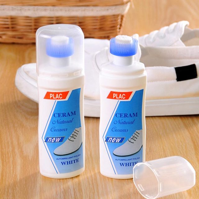 White shoe paint (skin, textile) 75ml, sponge, DASWERK, 607623 - AliExpress