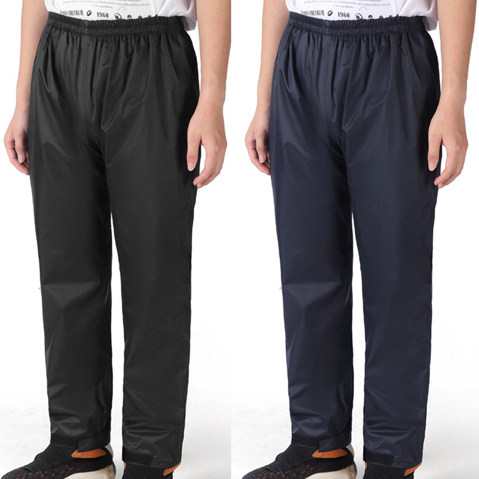 Description Picture 2 of itemMens Casual Pants Rainproof Bottoms Double Layer Breathable Trousers Solid Color Joggers Waterproof All-Match Korean Pantalones