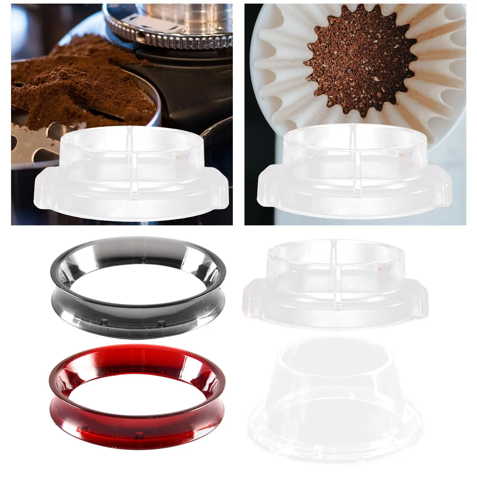 PP Coffee Powder Dosing Ring Replacements Espresso Dosing Funnel for Espresso Barista Machine Barista Tool Home Cafe Use
