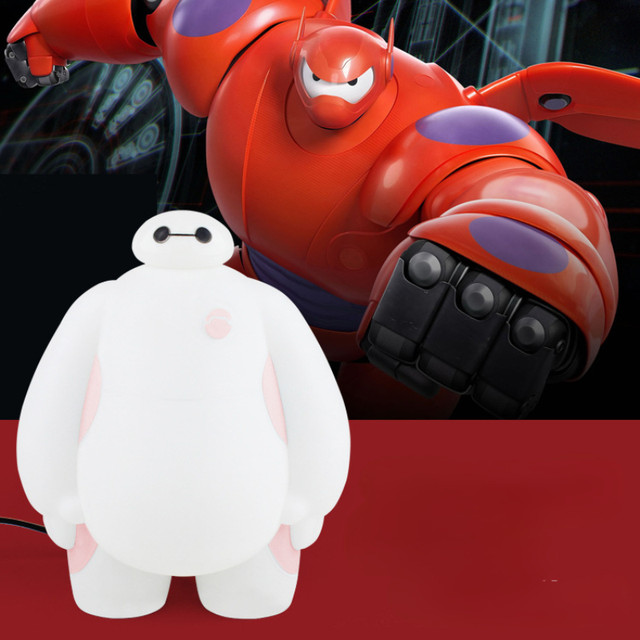 Baymax USB LED Lamps Night Light Lovely Big Hero 6 With Remote Control Toy  Gift