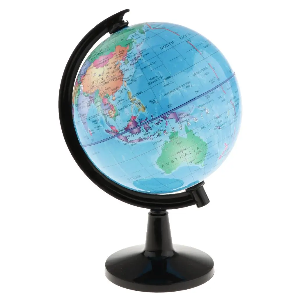 3xInteractive Globe Desktop World Map Spinning Globe for Study Kid`s Bedroom