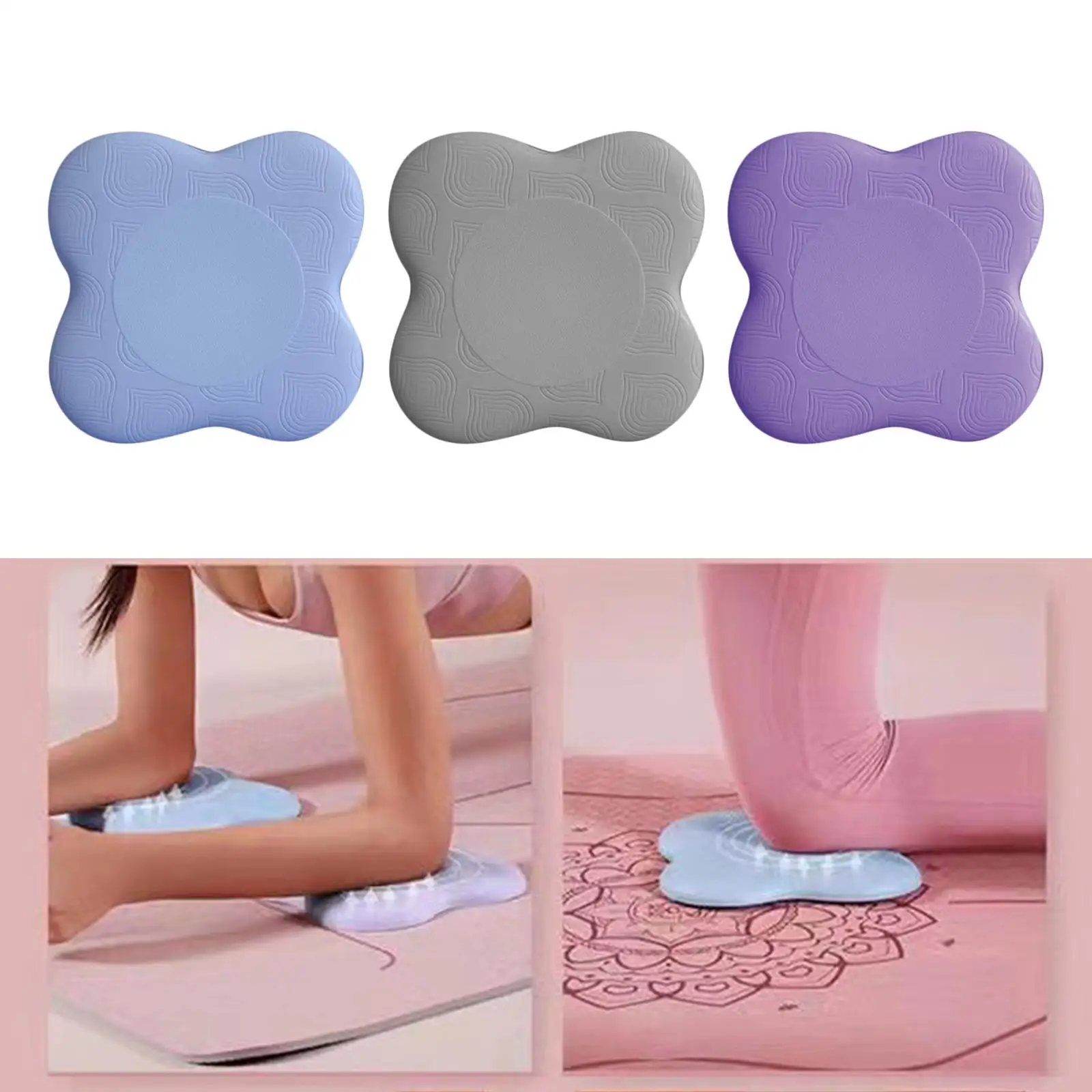 yoga Pad, Elbow Knee Wrist Protection Comfortable Thicken Kneeling Support Portable Sport Mat for Pilates Travel Men