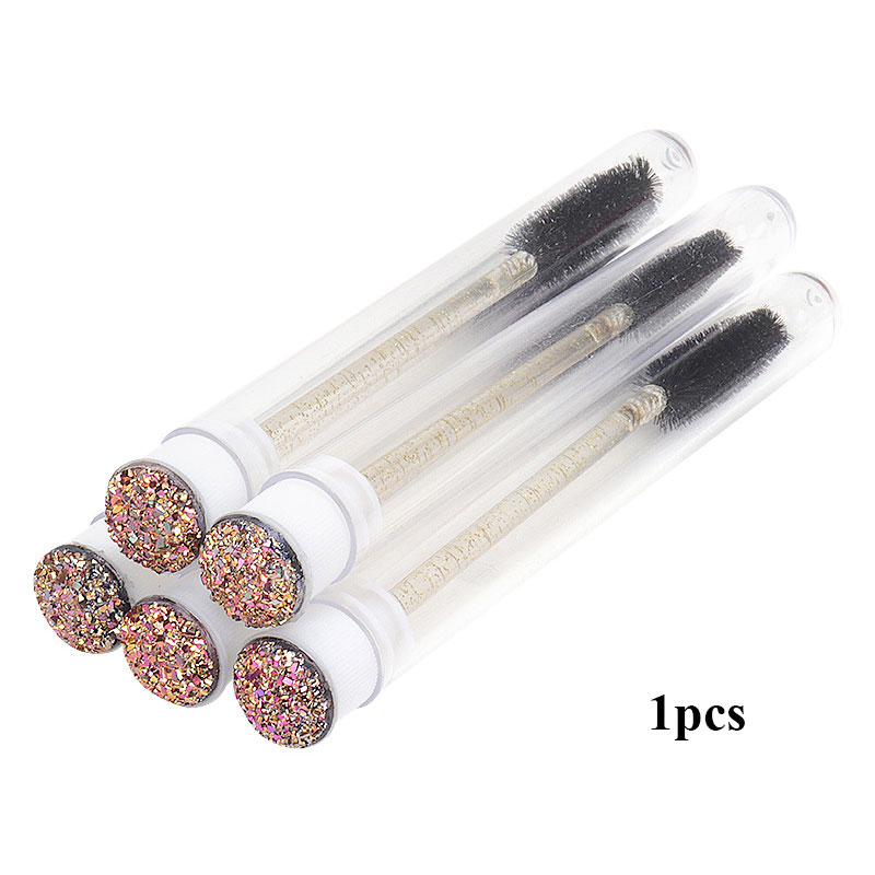 Best of 1pcs Colorful Eyelashes Brushes Diamond Tube Crystal Handle Mascara Reusable Brush For False Lashes Extension Women Makeup Reviews & Tips - Image 3