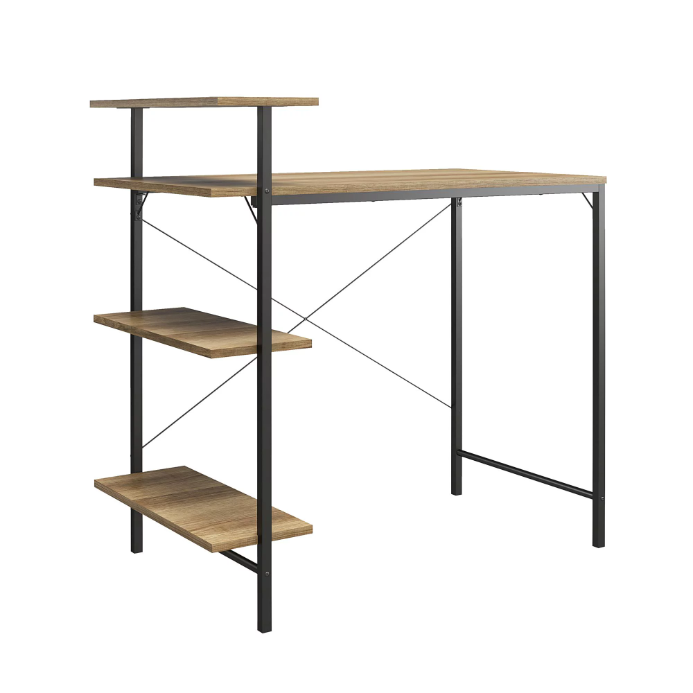 Description Picture 2 of itemSide Storage Desk - Natural  study desk  tables  escritorios  home office  gaming desk