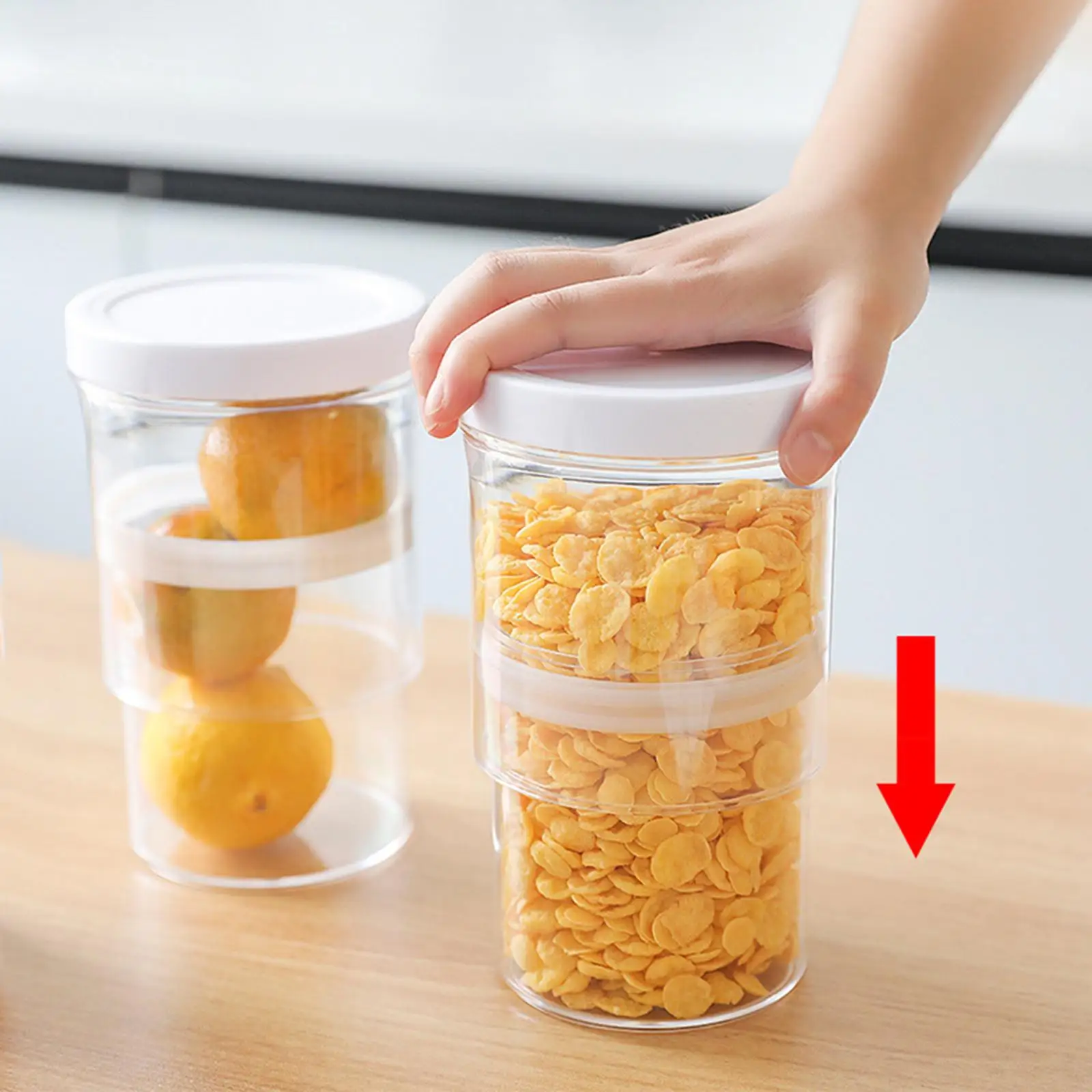 Food Storage Container, Vacuum Vacuum Seal Tank, for Kitchen Cereal