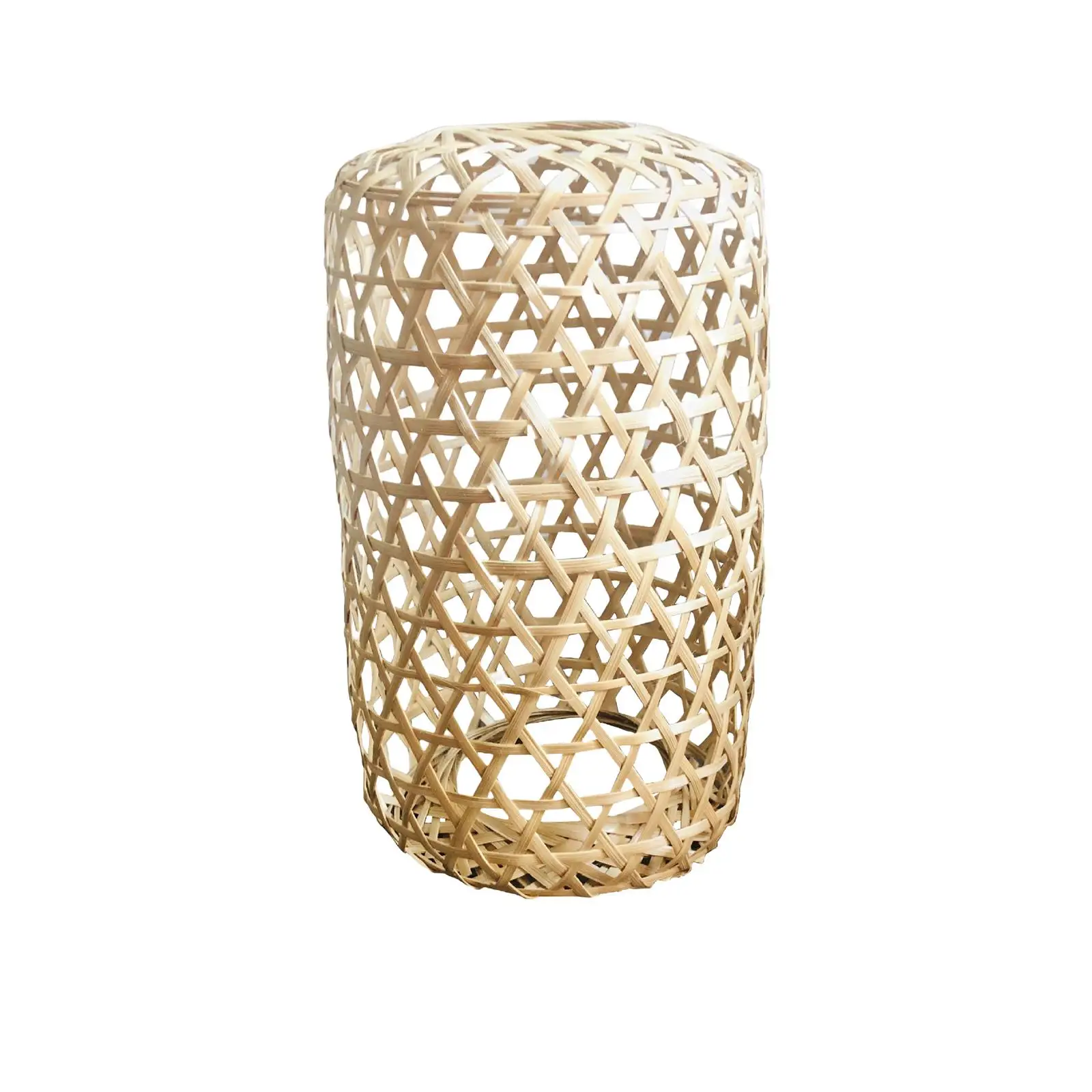 Hand Weaving Bamboo Lamp Shade Home Decor Retro for table Lamp Bedroom