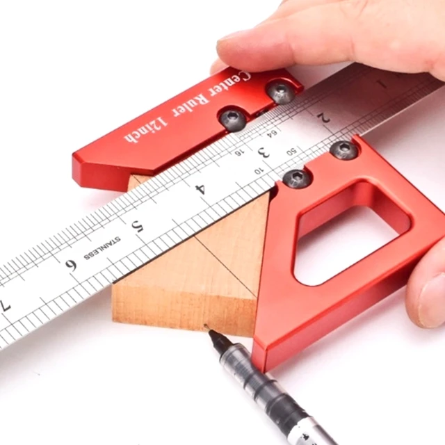 Center Finder Multifunction XY-ruler Circle Center Marking 45°90°Scribing  Gauge Metric Inchfor Woodworking Measuring Scribe Tool - AliExpress