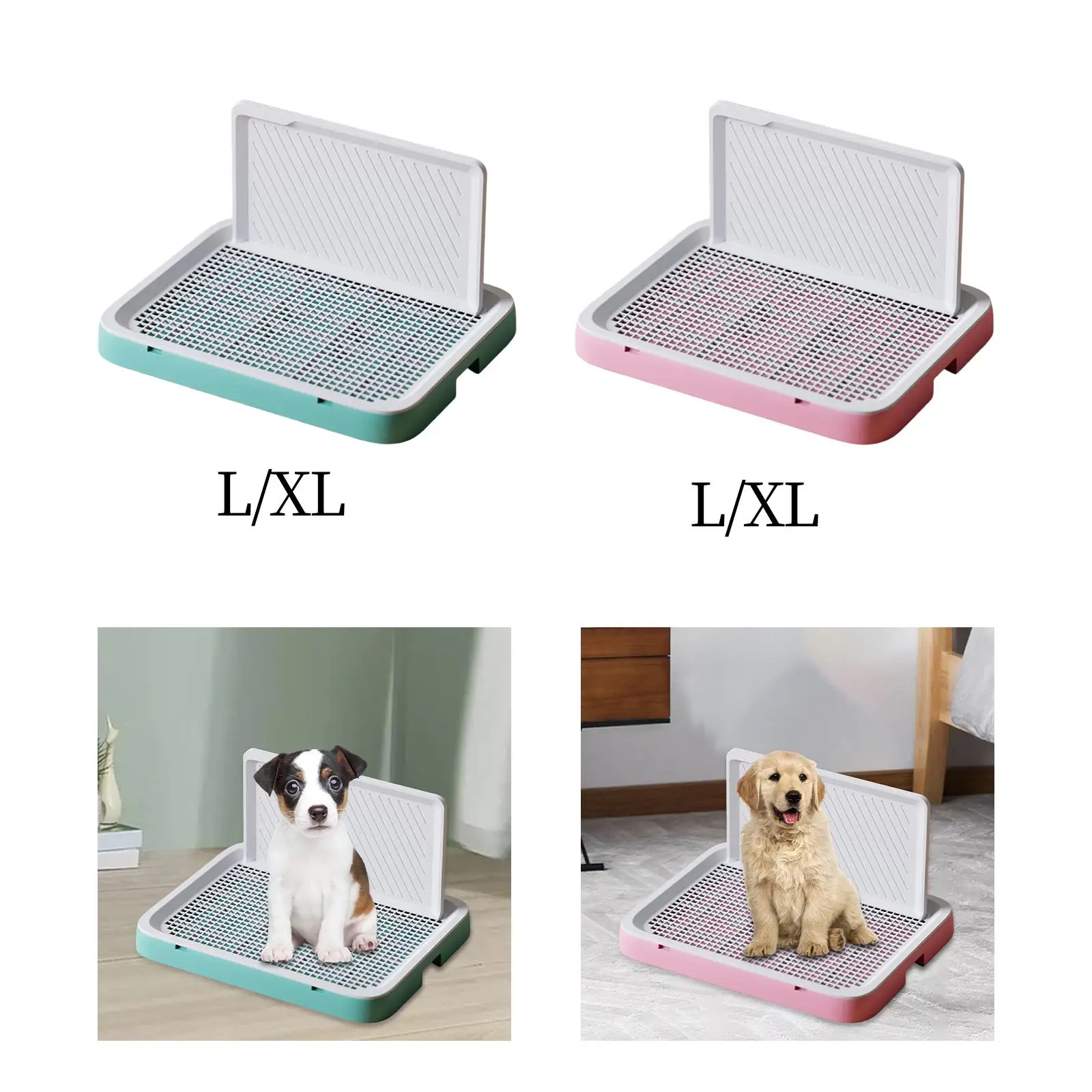 Pet Dog Toilet Puppy Training Potty Tray Non Slip Reusable Portable Urinal