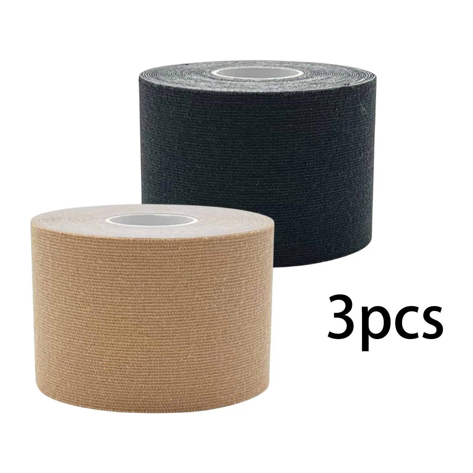 3Pcs 3Cmx5M Tape for Sports Muscle Support with Buttons Breathable Lifting Tape Elastic for Shoulder Knee Chest Running Tennis