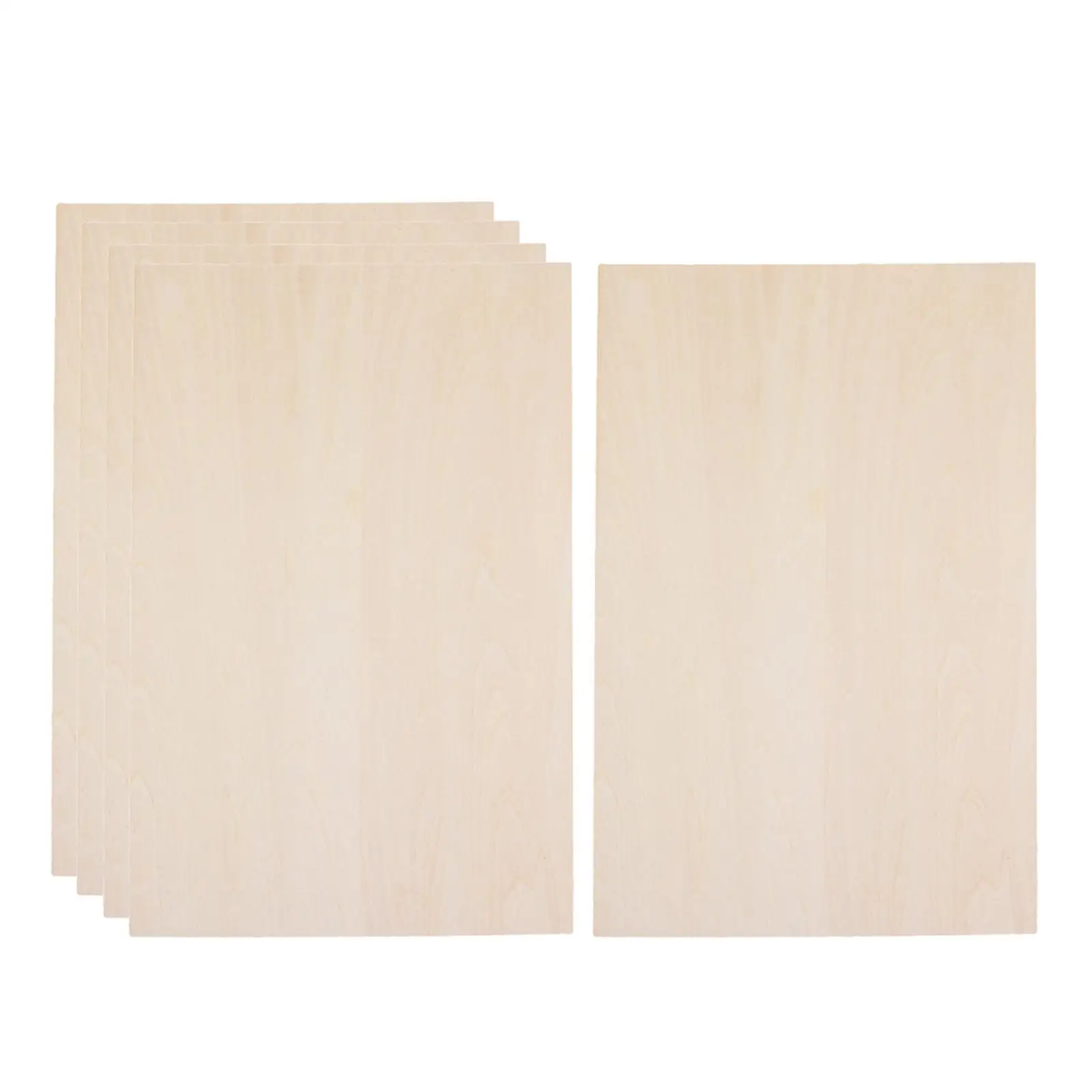 10Pcs Thin Plywood Board Wood Sheets Board Unfinished Wood 200x200x2mm for DIY Project Crafts Miniature Aircraft Sailboat Models