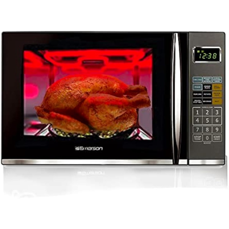 Title 2, 1.2 CU. FT. 1100W Griller Microwave Oven with T...