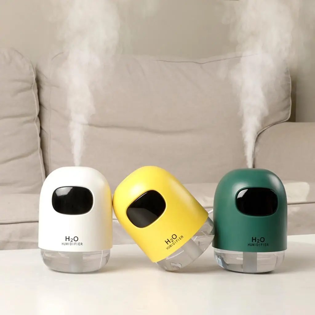 220ML Cool Mist  Humidifier with Mini USB and Portable for Car, Travel, Office, Baby Bedroom  LED Night Light Auto Shut-Off