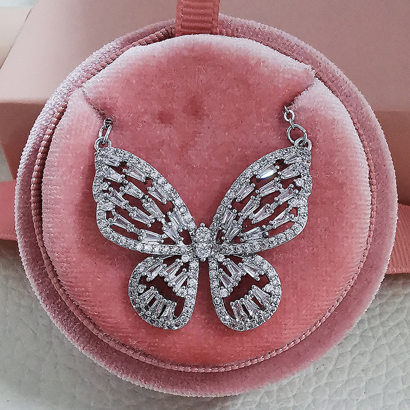3er-Pack 2026 Neuer Luxus Schmetterling Silberfarben Braut Dubai Hochzeit Für Frauen Damen Jubiläumsgeschenk Schmuck Großhandel J7586 – Detail 6