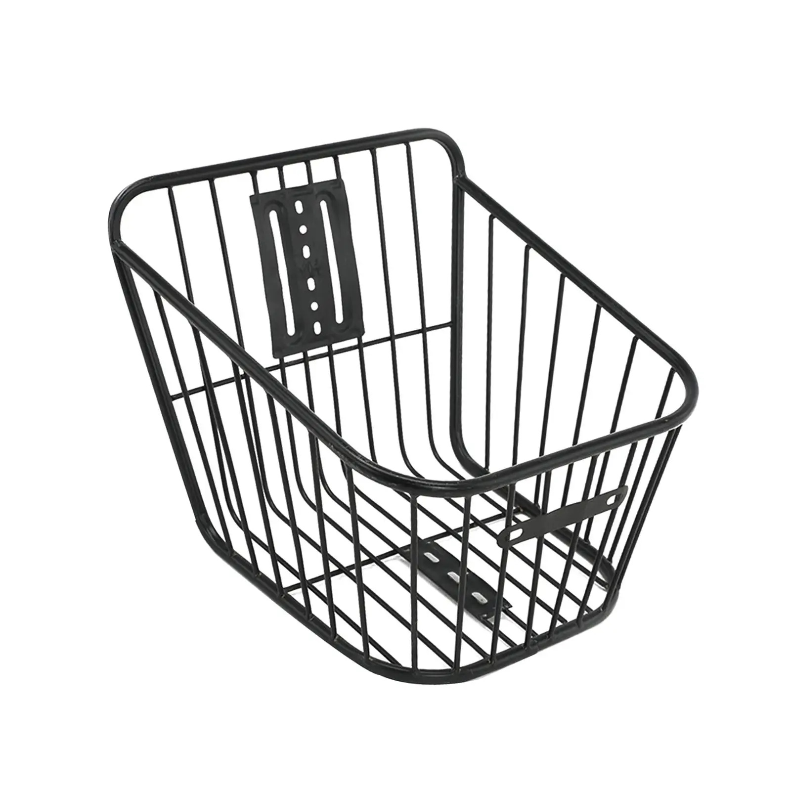 Rear Bicycle Storage Basket Metal without Lid Strengthened Frame for Pet