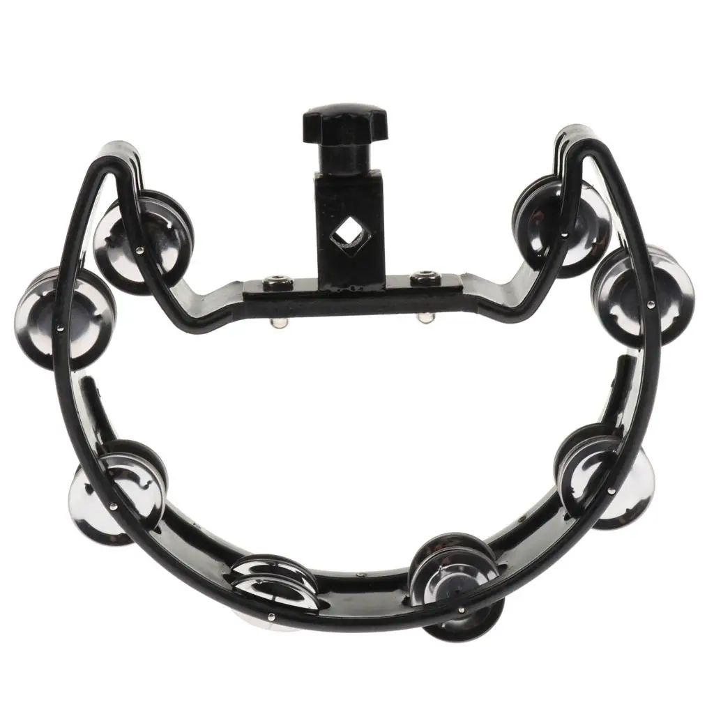 Durable Rattle Tambourine Percussion Accessory for Drummer Accompaniment