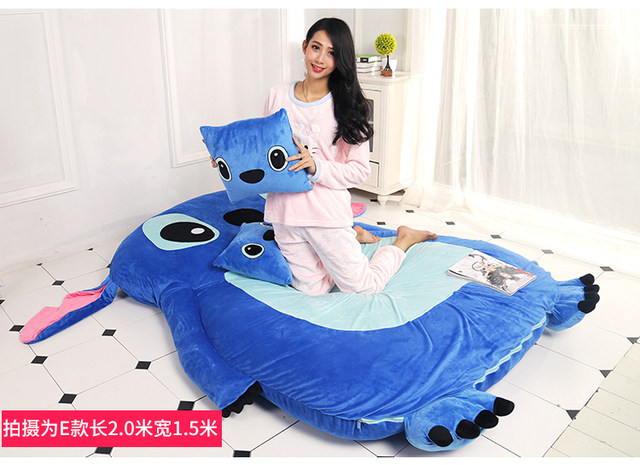 Matelas de dessin animé Stitch pour enfants, canapé-lit paresseux