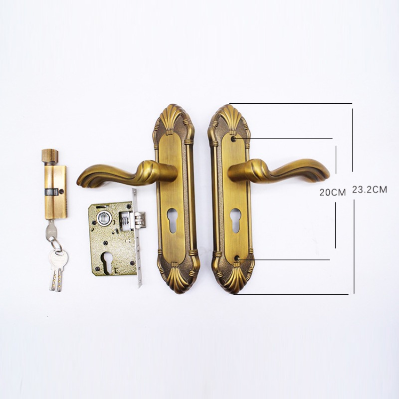 Zinc Alloy Door Handle Lock, Bloqueio de