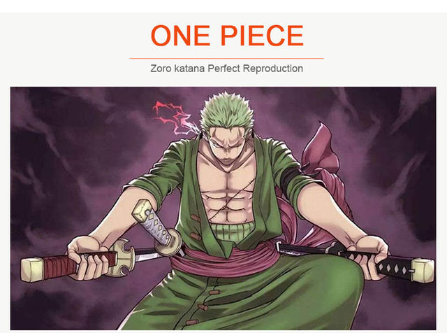 Set di 3 pezzi Roronoa Zoro Spade 104cm Handmade Katana giapponese Anime  Cosplay Spada Shusui Enma Kitetsu