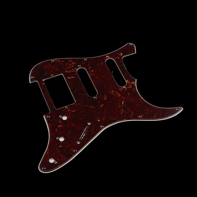 Graded Guard Pickguard HSS Per Chitarra ST - Piastra Frontale E Posteriore Con Viti, Materiale Celluloid/vinyl, Marca FLEOR Piastra Chitarra ST - Foto 2