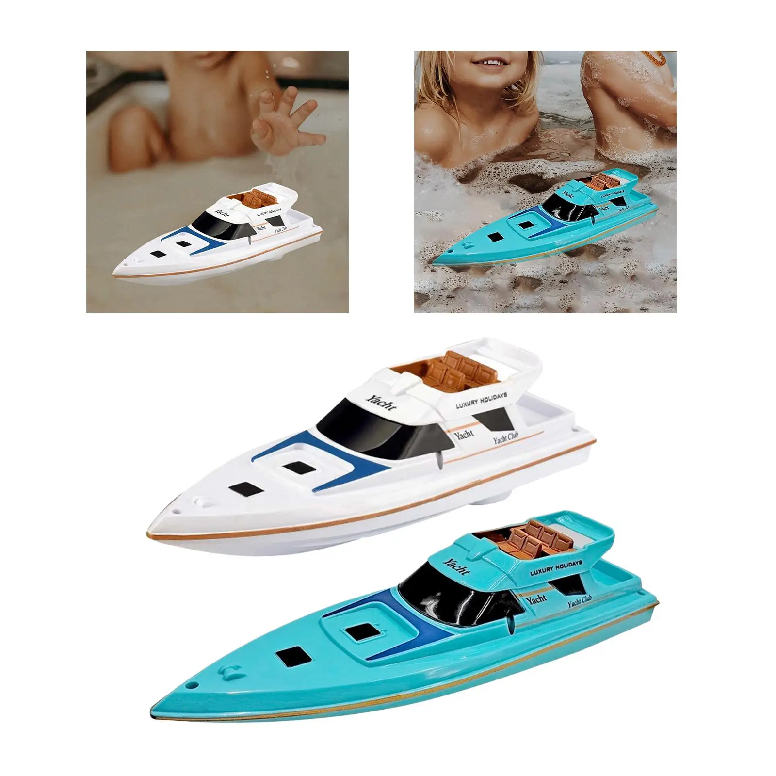Electric Speed Boat Waterproof Electric Motor Boat for Ponds Bathroom River