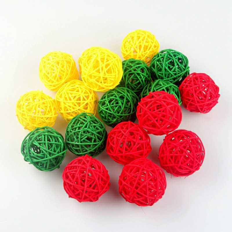 Title 3, Pet Bird Chewing Bird Rattan Ball Toy For Par...