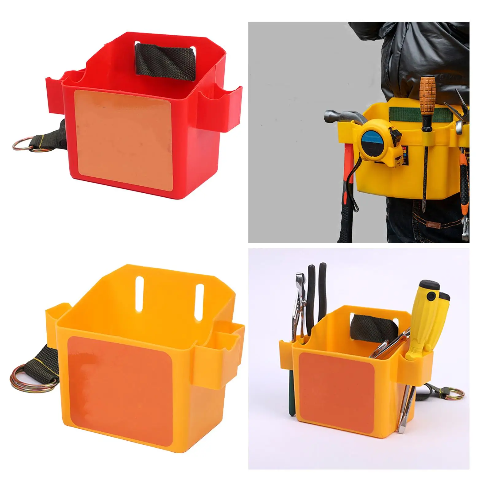 Woodworking Waist Tools Box with Waist Belt Storage Box for Electrician Carpenter Outdoor Construction Decorator Renovation Work