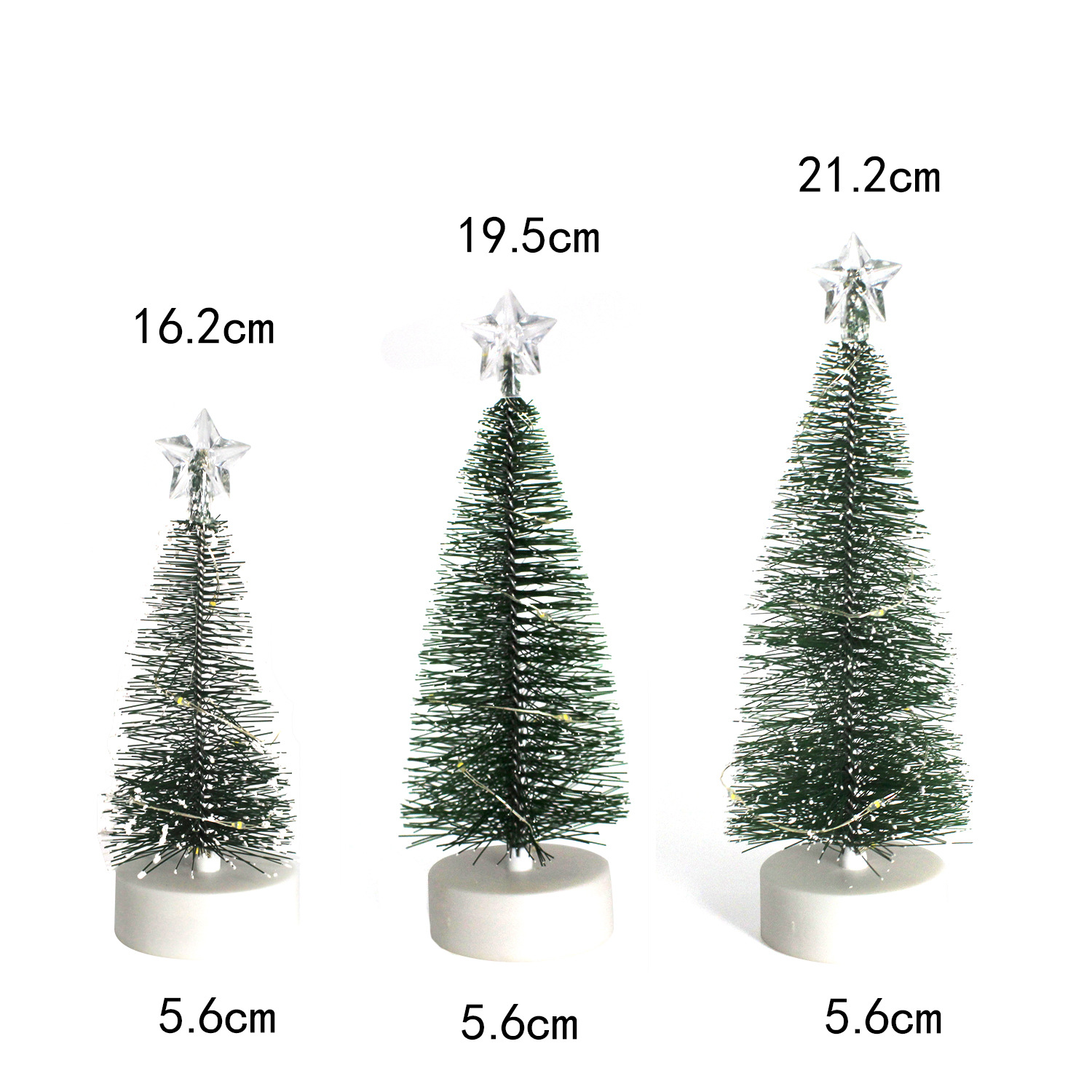 Mini Christmas Tree Tabletop Bottle Brush Trees Battery Operated for Xmas Gift Holiday Party Home Tree Decor · v2