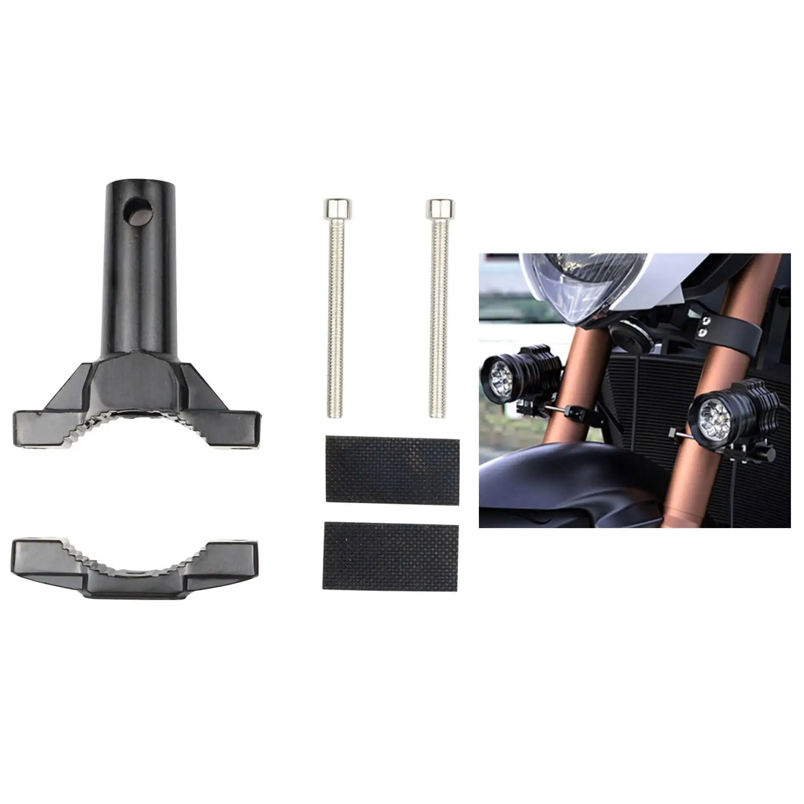 Mount Bracket Clamp for Motorcycle Bumper Motorbikes Fits 20-55mm Fork Tube